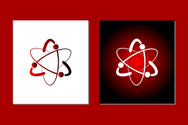 Inspiración de diseño vectorial de icono de logotipo circular de tecnología abstracta
