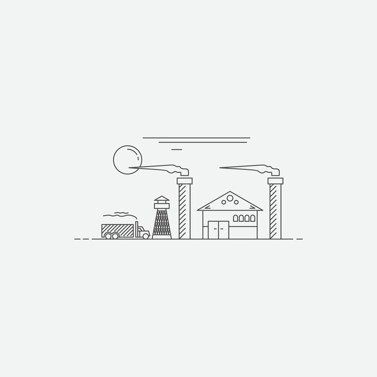 inspiración de diseños de logotipos modernos de ciudades industriales