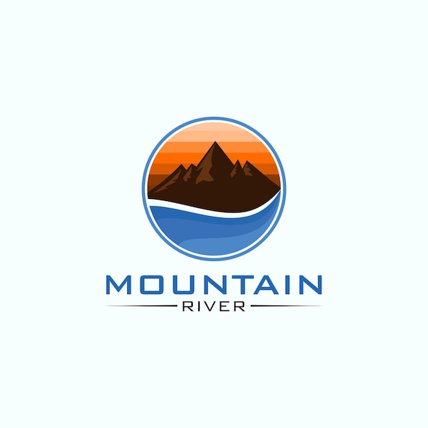 inspiración para diseños de logotipos de montañas panorámicas