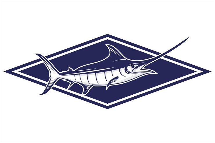 Inspiración del emblema del logotipo de la pesca