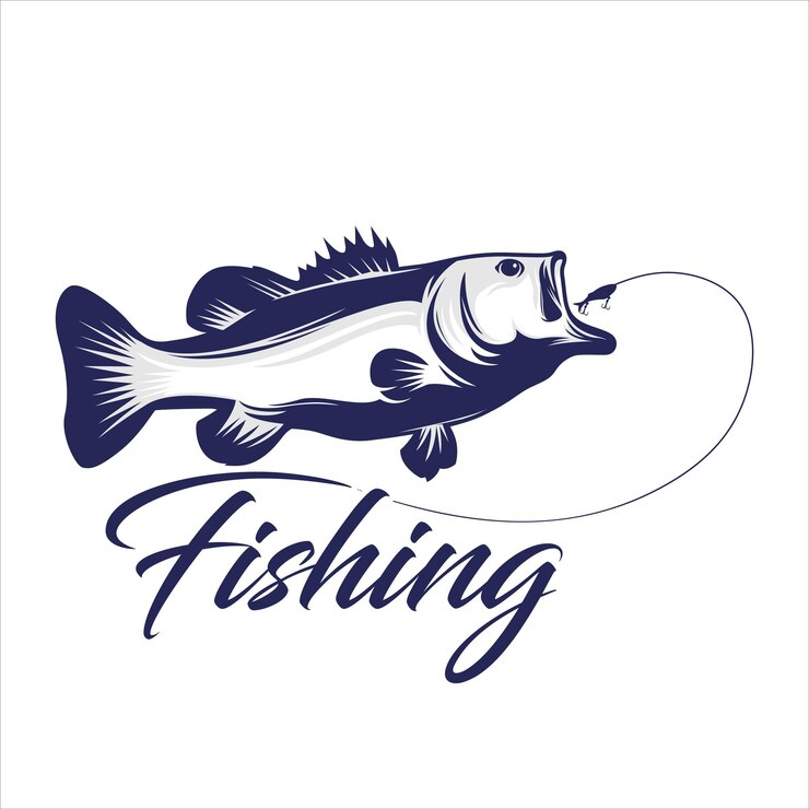 Inspiración del emblema del logotipo de la pesca
