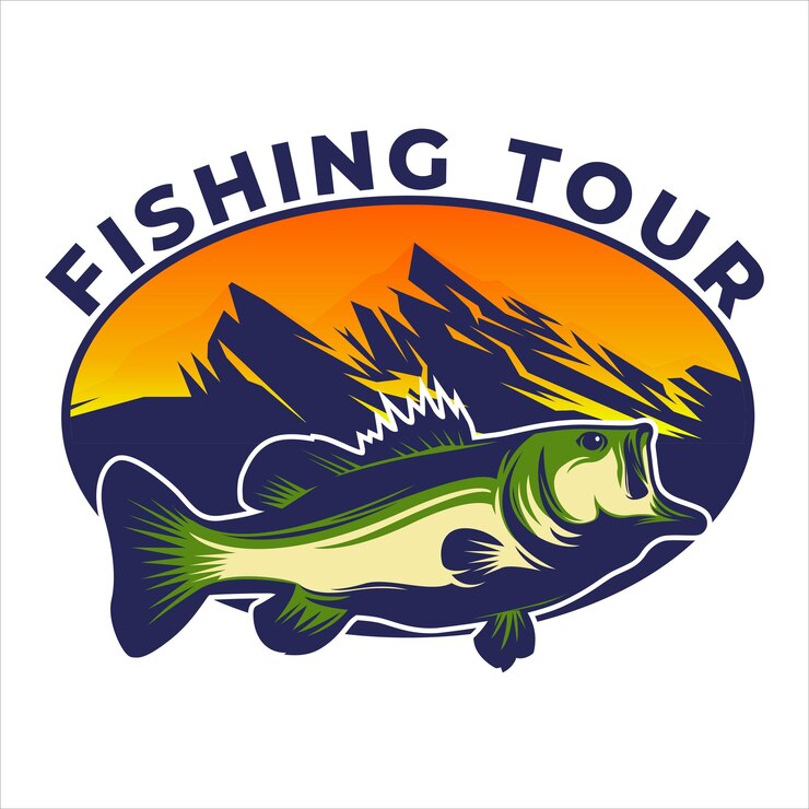 Inspiración del emblema del logotipo de la pesca