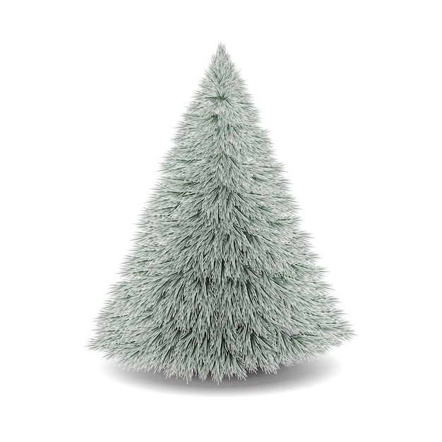 Inspiración de ideas de decoración de árboles de navidad con elemento de diseño de pino blanco