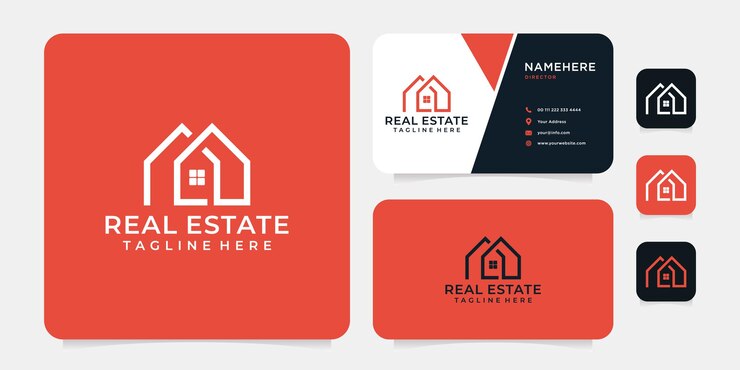 Inspiración del logotipo de bienes raíces