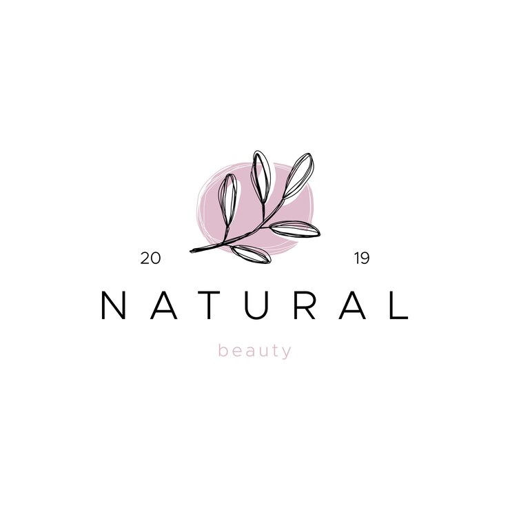 Inspiración en el logotipo de diseño de belleza natural
