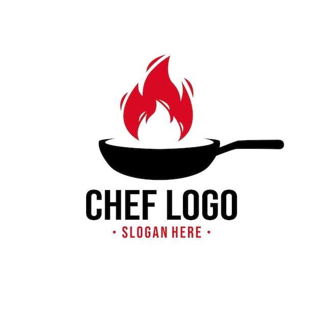 Inspiración de plantilla de diseño de logotipo de cook, ilustración vectorial.