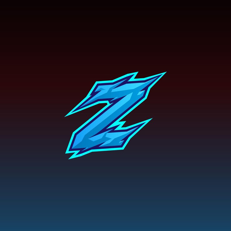 Vector inspiración de la plantilla del diseño del logotipo de initial z gaming esport