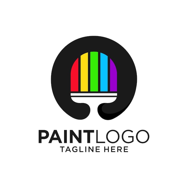 Inspiración de plantilla de diseño de logotipo de pintura de letra o, ilustración vectorial.