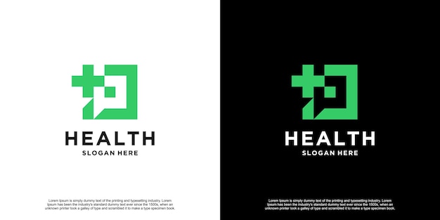 Vector inspiración último diseño de logotipo de salud