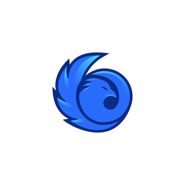 Vector inspiraciones en el diseño del logotipo del águila azul