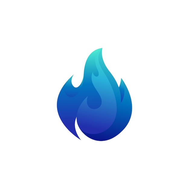 Inspiraciones de diseño de logotipo de fuego azul