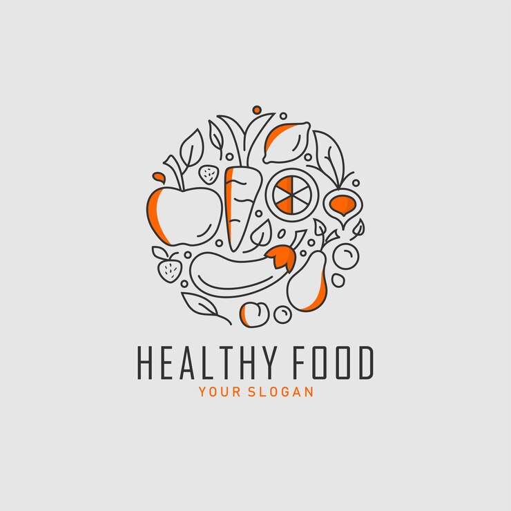 Inspiraciones de diseño de logotipos de alimentos saludables