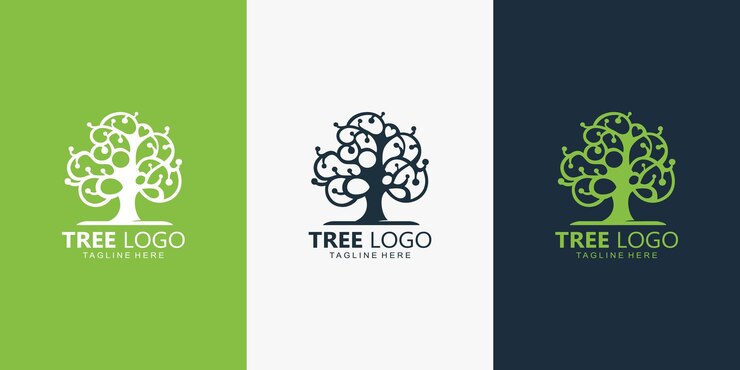 Inspiraciones de diseño de plantilla de logotipo de árbol