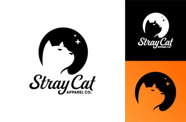 Vector inspirado por el logotipo creativo del gato