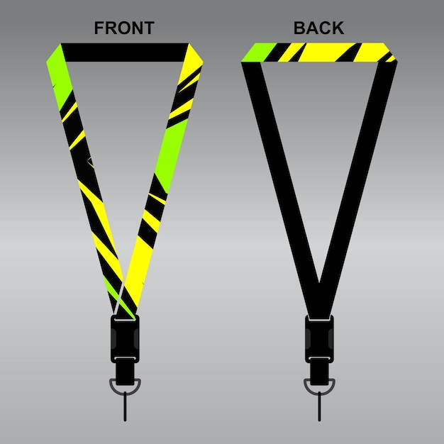 INSPIRASI DESAIN LANYARD UNTUK PERUSAHAAN ANDA DESAIN TALI NOMBRE KEREN EPS.10 VECTOR COMPLETO