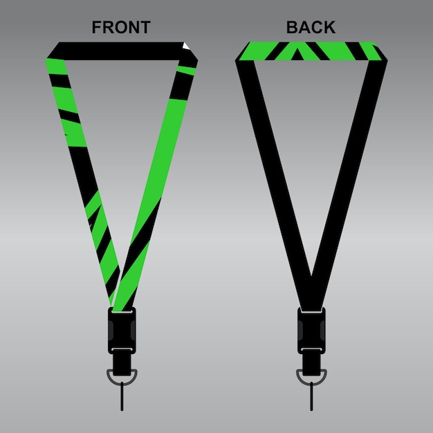 INSPIRASI DESAIN LANYARD UNTUK PERUSAHAAN ANDA DESAIN TALI NOMBRE KEREN EPS.10 VECTOR COMPLETO