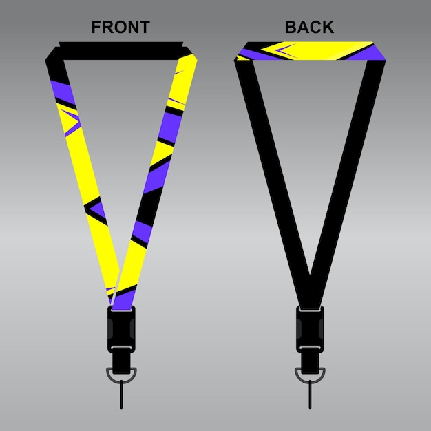 INSPIRASI DESAIN LANYARD UNTUK PERUSAHAAN ANDA DESAIN TALI NOMBRE KEREN EPS.10 VECTOR COMPLETO