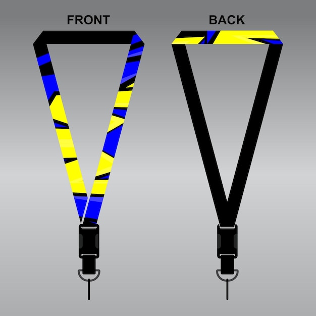 INSPIRASI DESAIN LANYARD UNTUK PERUSAHAAN ANDA DESAIN TALI NOMBRE KEREN EPS.10 VECTOR COMPLETO