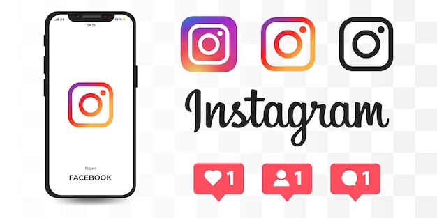 Instagram aplicación móvil de instagram ilustración vectorial editorial icono de redes sociales eps 10