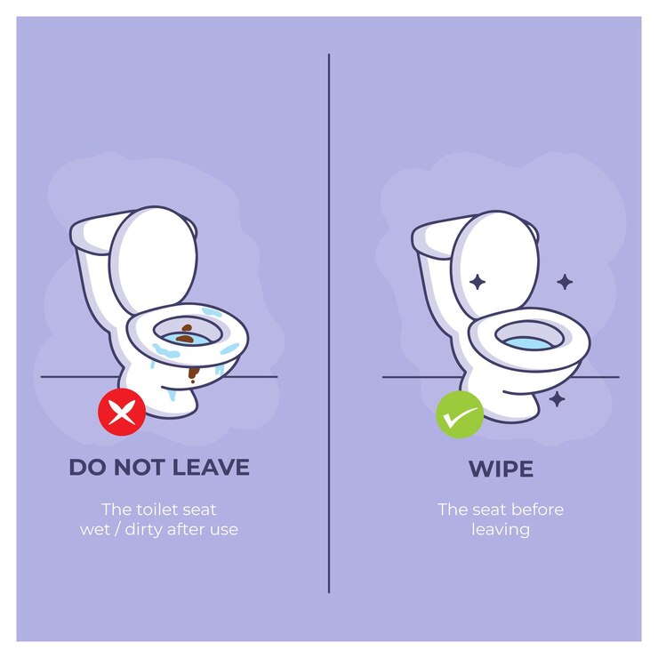 Instrucciones para el baño: hacer y no hacer