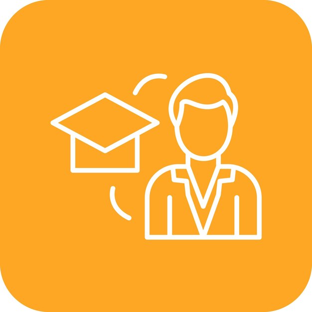 Instructor Imagen vectorial de icono masculino Se puede utilizar para capacitación empresarial