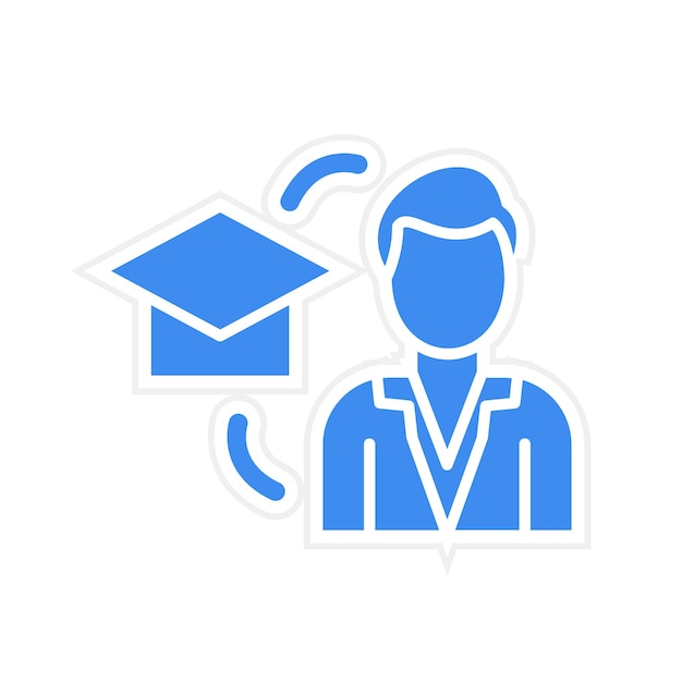 Instructor Imagen vectorial de icono masculino Se puede utilizar para capacitación empresarial