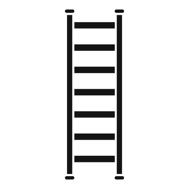 Instrumento escalera icono simple vector paso construcción trabajador herramienta