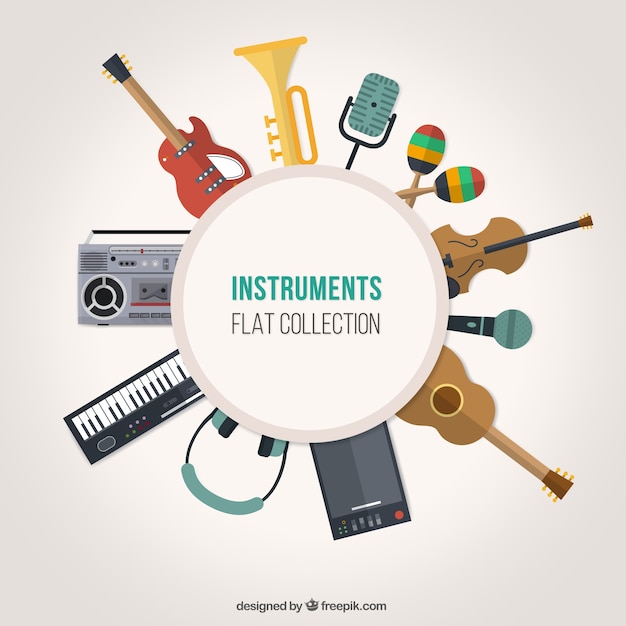 Instrumentos en diseño plano