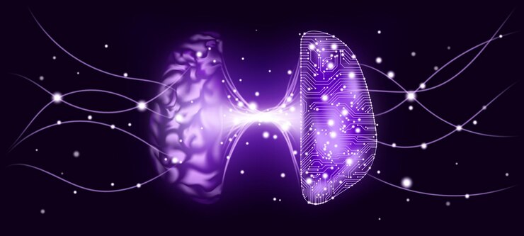 Vector inteligencia artificial y concepto de mente cibernética