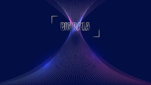 Inteligencia artificial, fondo de tecnología AI. Concepto de datos grandes. Ilustración de vector de fondo abstracto de innovación de concepto de comunicación de alta tecnología