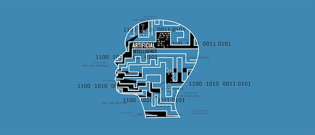 Inteligencia artificial Tecnología web fondo Concepto virtual