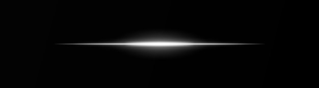 Intenso haz de luz horizontal blanco sobre un fondo negro rayos de neón destello de resplandor y haz láser de explosión ideal para efectos digitales de ciencia ficción o diseños cinematográficos papel tapiz dinámico de energía