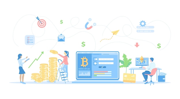 Intercambio de criptomonedas y Blockchain Bitcoin Ethereum a la plataforma de intercambio de dólares Mercado de dinero