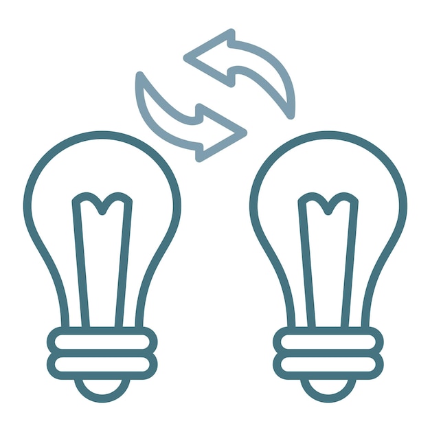 Intercambio de ideas Ilustración plana