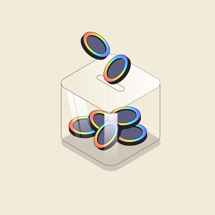 Vector intercambio de monedas completo pago global exitoso icono 3d ilustración vectorial isométrica montón de dinero en efectivo almacenamiento bancario financiero proceso de transferencia segura transacción de protección