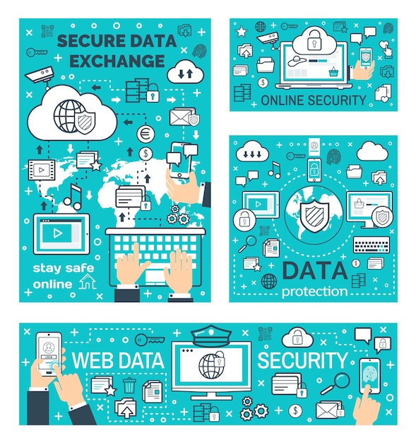 Intercambio seguro de datos en línea en internet