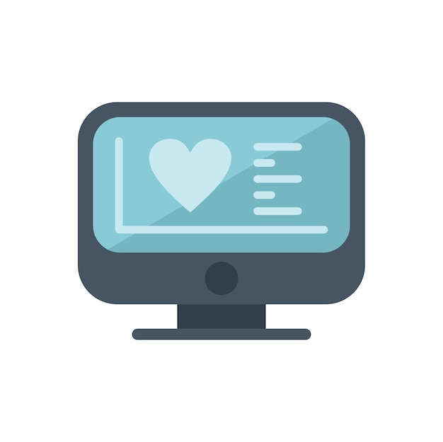 La interfaz de la aplicación de monitoreo de salud de la computadora con la frecuencia cardíaca