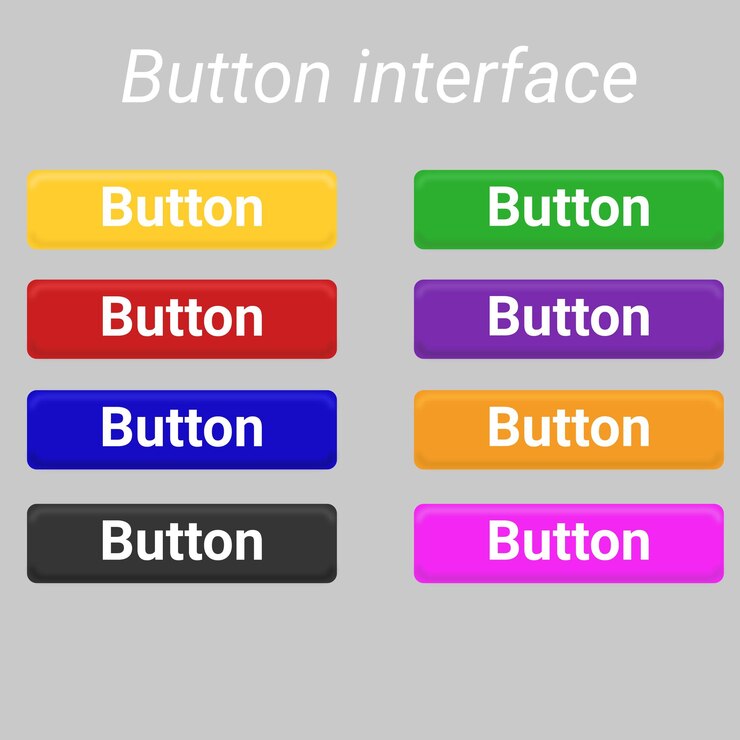 Vector interfaz de botón para la aplicación web