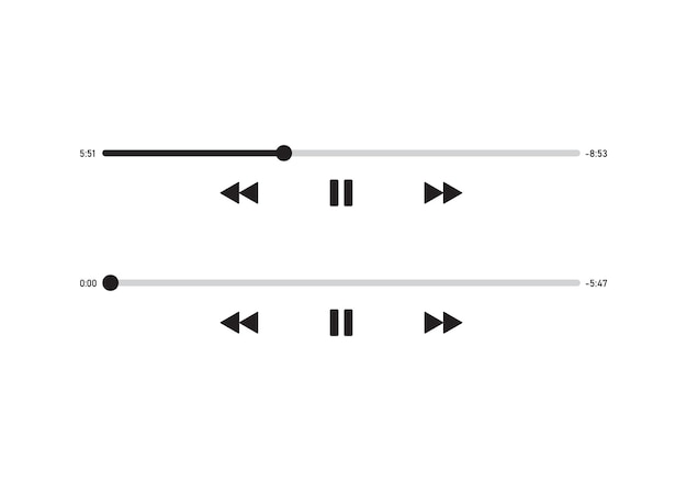 Interfaz de control del reproductor de audio