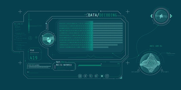Interfaz para decodificar datos de objetos recibidos del satélite.