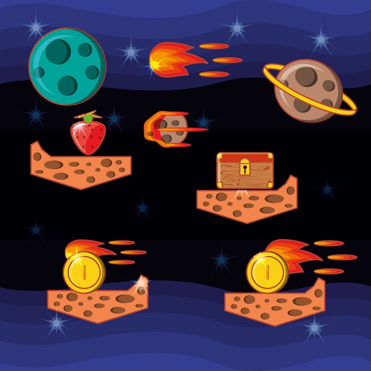 Vector interfaz de escena del videojuego