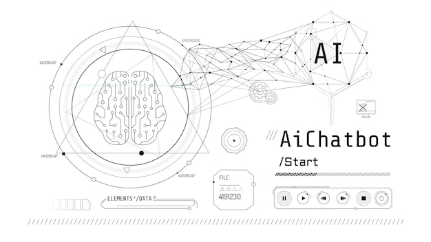 Interfaz futurista para la investigación del cerebro con decodificación de datos