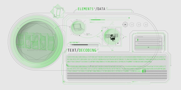 Interfaz Hud para procesar datos del servidor con decodificación de texto.