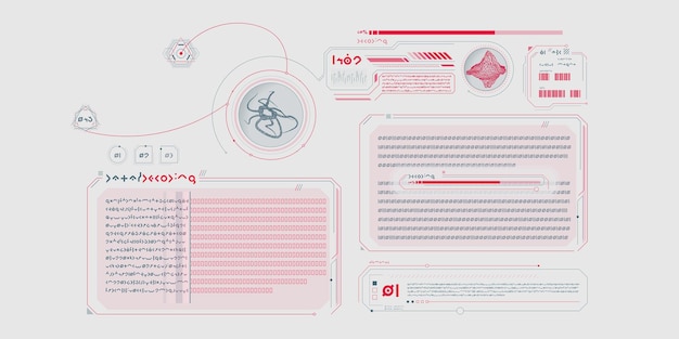 Interfaz del programa de investigación médica de ciencia ficción.
