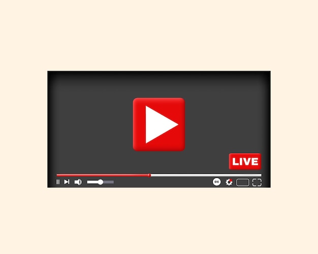 Interfaz de reproducción 3D de las redes sociales