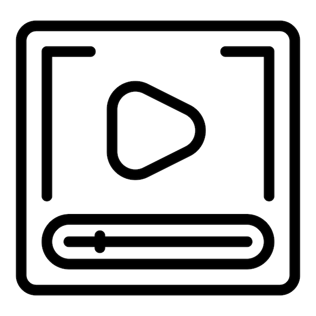 Interfaz de reproductor de video que muestra un botón de reproducción y una barra de progreso para el control de reproducción sin problemas