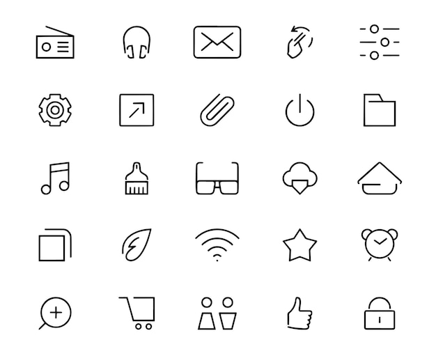 Interfaz de usuario de comunicación para teléfonos inteligentes Icono de trazo editable Se