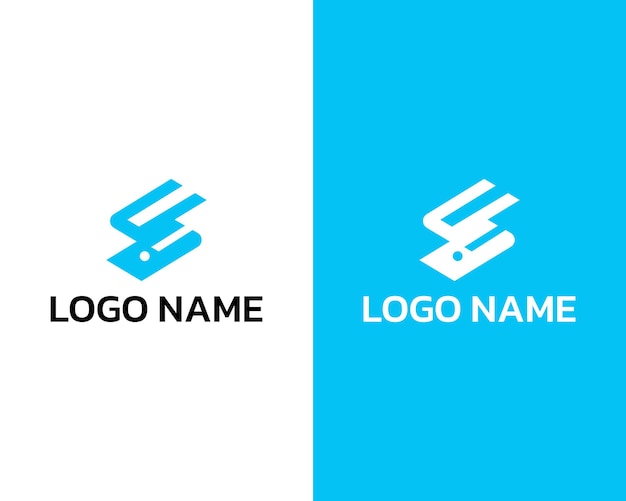Interfaz de usuario creativa de letras una forma icono diseño de logotipo plantilla