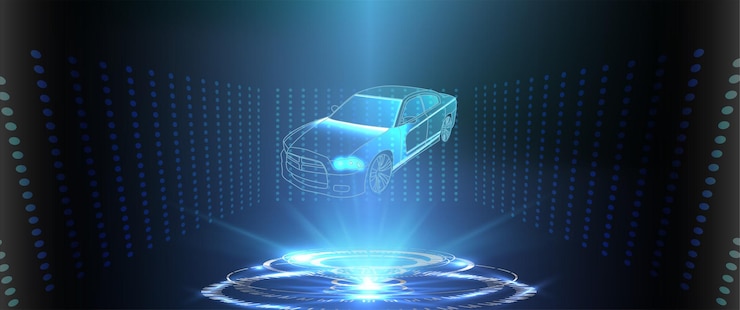 Vector interfaz de usuario futurista. interfaz de usuario de hud. interfaz de usuario táctil gráfica virtual abstracta. servicio de coche al estilo de hud. interfaz gráfica virtual ui hud autoscann. vector