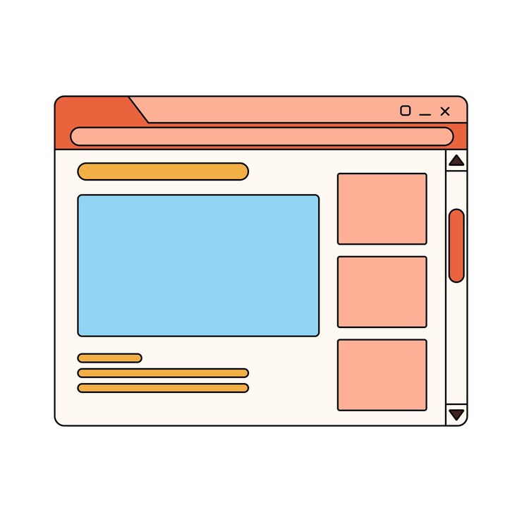 Vector interfaz de usuario retro